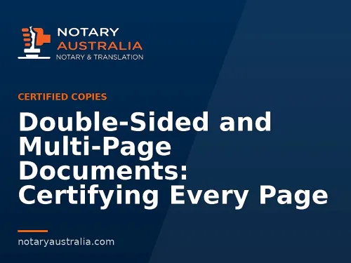 Double-Sided and Multi-Page Documents: Certifying Every Page