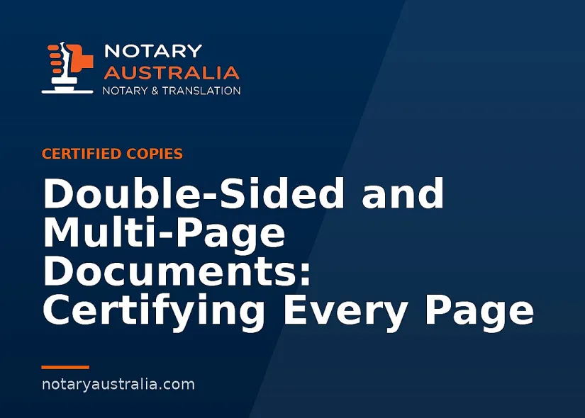 Double-Sided and Multi-Page Documents: Certifying Every Page