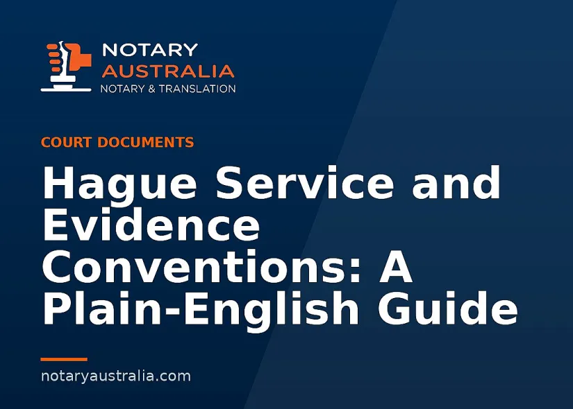 Hague Service and Evidence Conventions: A Plain-English Guide
