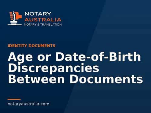 Age or Date-of-Birth Discrepancies Between Documents