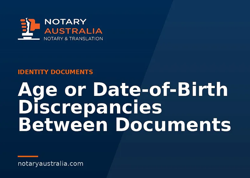 Age or Date-of-Birth Discrepancies Between Documents