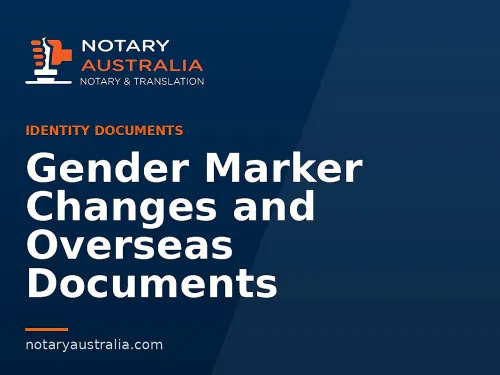 Gender Marker Changes and Overseas Documents