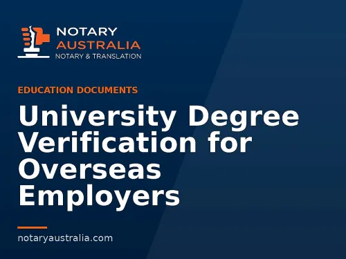 University Degree Verification for Overseas Employers