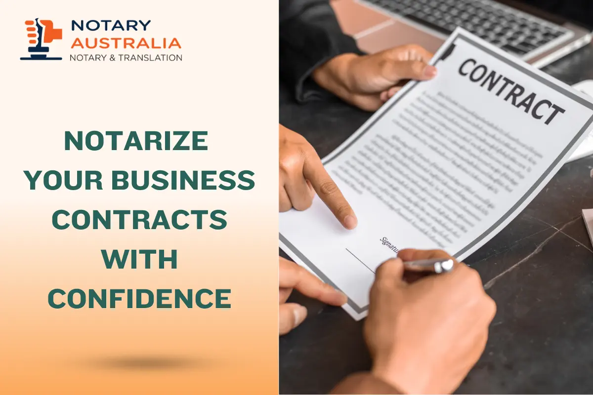 Notarising Business Contracts in Australia