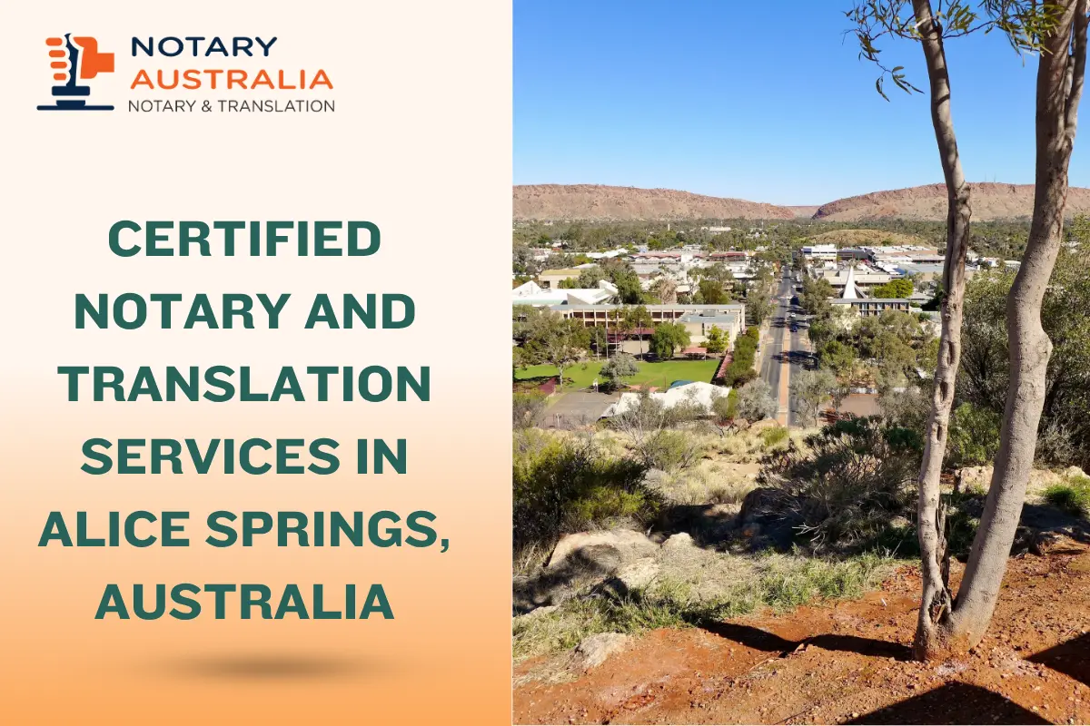 Notary and Translation Services in Alice Springs