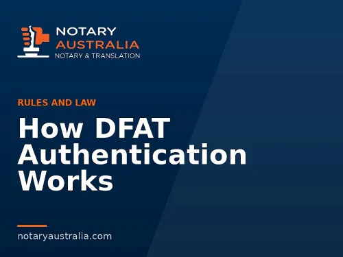 How DFAT Authentication Works
