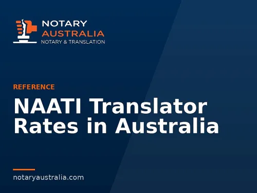 NAATI Translator Rates in Australia