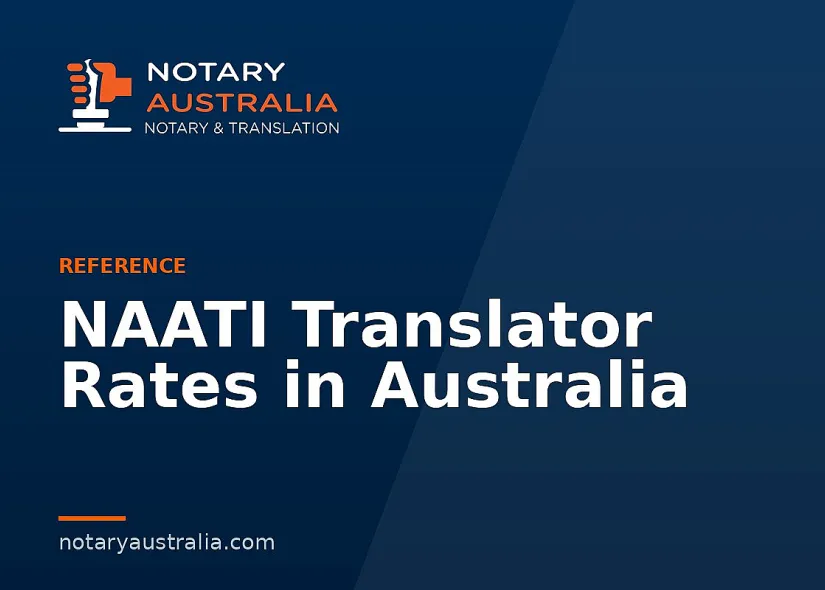 NAATI Translator Rates in Australia