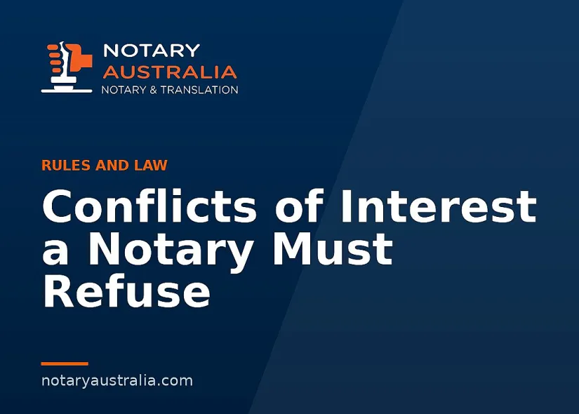 Conflicts of Interest a Notary Must Refuse