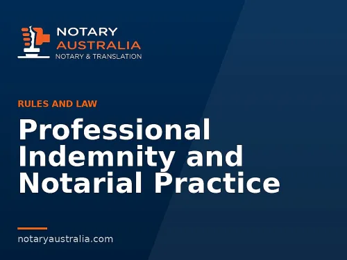 Professional Indemnity and Notarial Practice