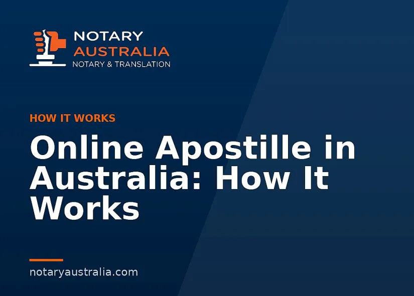 Online Apostille in Australia: How It Works
