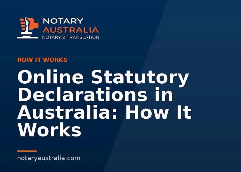 Online Statutory Declarations in Australia: How It Works