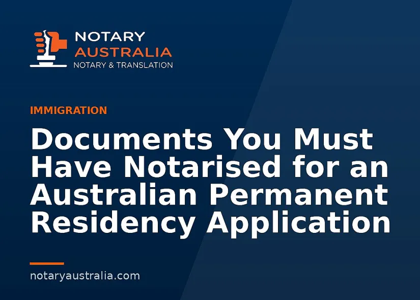 Permanent Residency Documents and When a Notary Is Needed