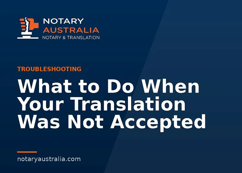 What to Do When Your Translation Was Not Accepted