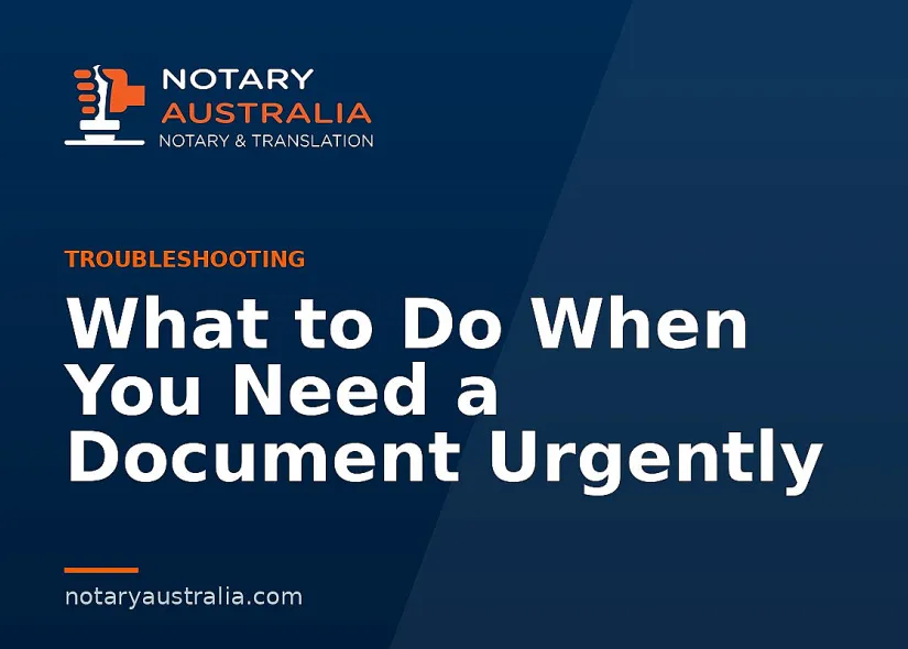 What to Do When You Need a Document Urgently