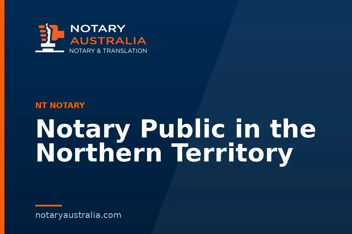 Notary Public in the Northern Territory