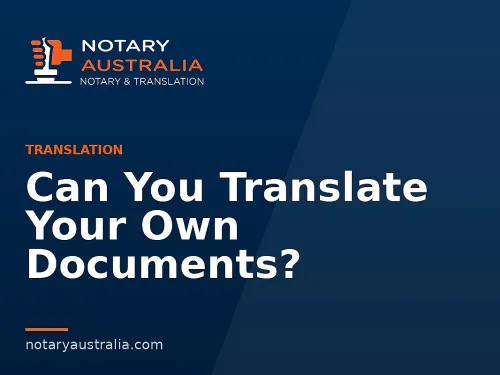 Can You Translate Your Own Documents?