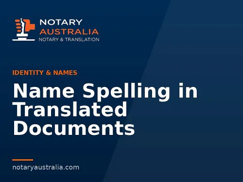 Name Spelling in Translated Documents