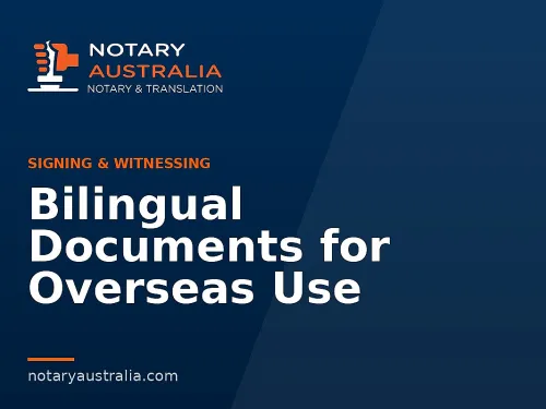 Bilingual Documents for Overseas Use