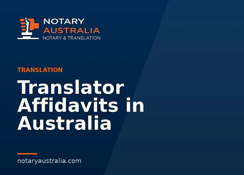Translator Affidavits in Australia