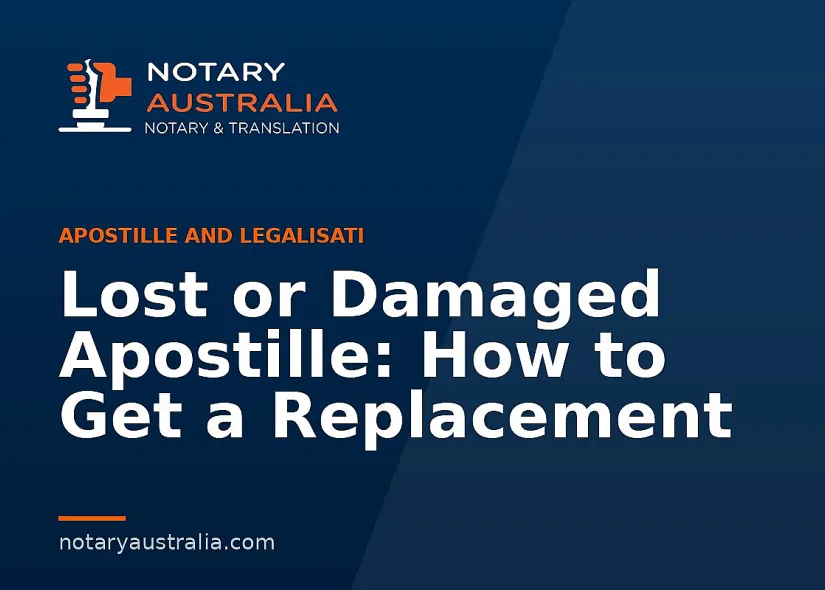 Lost or Damaged Apostille: How to Get a Replacement