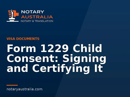 Form 1229 Child Consent: Signing and Certifying It