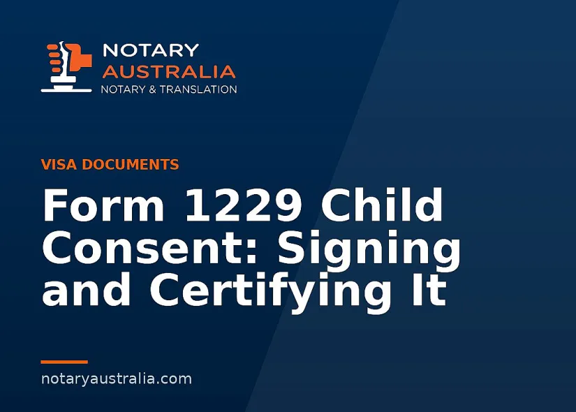 Form 1229 Child Consent: Signing and Certifying It